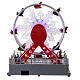 Weihnachtliches Riesenrad mit LEDs und Musik, 25x25x15 cm s5