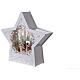 Stern aus Glas mit Schneemannfamilie, 25x25x5 cm s3