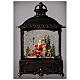 Square lantern snow globe Santa Claus LED 30x20x10 cm s2