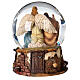 Globo de neve de vidro Natividade de Jesus e pastor, diâmetro 20 cm s5