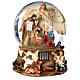 Holy Family snow globe with shepherd 20 cm s1