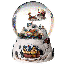 Snow globe Christmas village with glitter 12 cm | online sales on ...