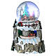 Christmas Snow globe sleigh and train 13 cm s1