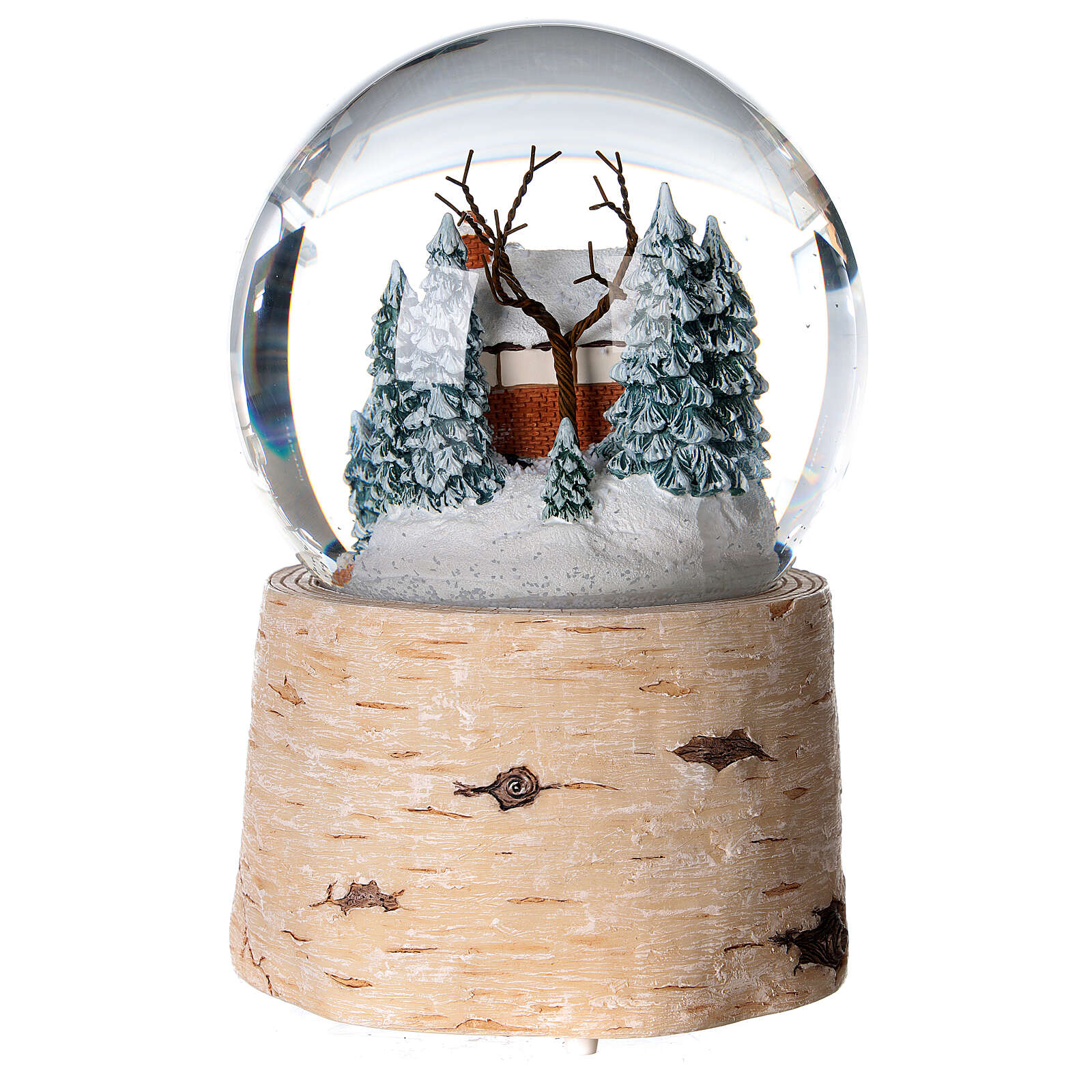 Snow globe children with sled 12 cm online sales on