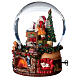 Bola de vidrio con Papá Noel y juguetes 15 cm s2