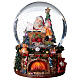 Bola de vidrio con Papá Noel y juguetes 15 cm s4