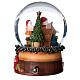 Bola de vidrio con Papá Noel y juguetes 15 cm s5