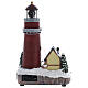 Christmas village, 30x18x15 cm, lighthouse, battery-powered mouvement s5