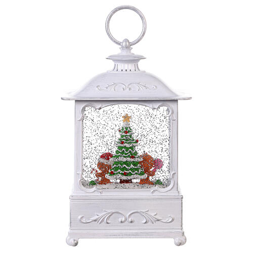 Christmas snow globe lantern Gingerbread LED 25x15x10 cm 6