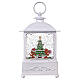 Christmas snow globe lantern Gingerbread LED 25x15x10 cm s6