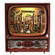 Telewizor szklany Boże Narodzenie Scena Narodzin i Trzej Królowie, 25x20x10 cm , LED s2