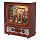 Christmas glass TV Nativity with Three Wise Men 25x20x10 cm LED s3