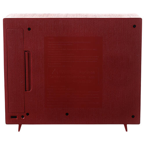 Televisor vintage de Natal Natividade 20x25x10 cm LED 5