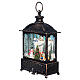 Snowman snow globe lantern LED 30x18x10 cm s3