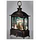 Snowman snow globe lantern LED 30x18x10 cm s4