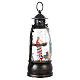 Glass lantern, carousel, LED and snow, 30x20x10 cm s5