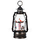 Glass lantern, carousel, LED and snow, 30x20x10 cm s6