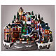 Christmas village 30x45x35 cm animated Christmas tree and train s2