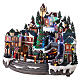 Christmas village 30x45x35 cm animated Christmas tree and train s3