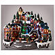 Décor Noël 30x45x35 cm train sapin de Noël mouvement s2