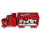 Camion rouge Père Noël 65x25x15 cm train en mouvement courant électrique s9