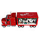 Camion rosso Babbo Natale 65x25x15 cm treno movimento corrente s9