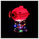 Weihnachtsmann in Heißluftballon mit LEDs, 30x25x10 cm s5