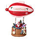 Santa Claus on an airship 30x25x10 cm LED s1