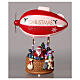 Dirigibile babbo Natale 30x25x10 cm LED s2