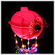 Dirigibile babbo Natale 30x25x10 cm LED s3