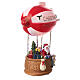Dirigibile babbo Natale 30x25x10 cm LED s4