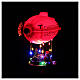 Dirigibile babbo Natale 30x25x10 cm LED s5