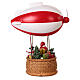 Dirigibile babbo Natale 30x25x10 cm LED s7