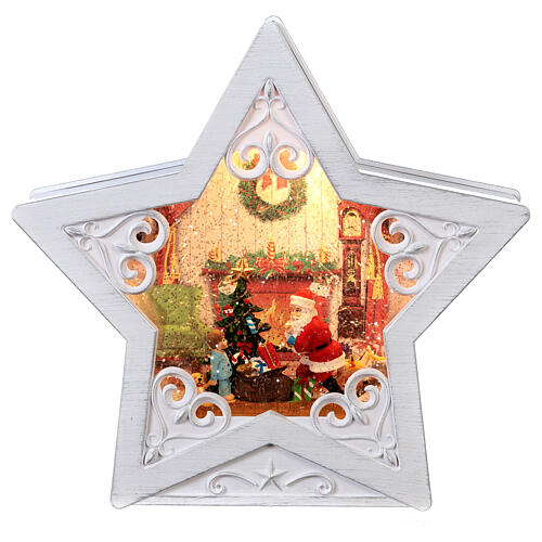 Stern mit Weihnachtsmann, 25x25x7 cm 6