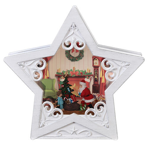 Stern mit Weihnachtsmann, 25x25x7 cm 6