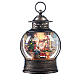 Glass lantern with snow, Santa's shop, 25x20x20 cm s6