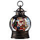 Lampion szklany, śnieg, sklep świętego Mikołaja 25x18x18 cm s7