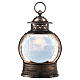 Lampion szklany, śnieg, sklep świętego Mikołaja 25x18x18 cm s8