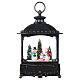 Glass lantern with snow, family of snowmen, 30x20x10 cm s6
