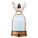 Glass angel snow globe with Holy Family 30x15x10 cm s8