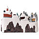 Villaggio natalizio tunnel treno luci led 30x40x25 cm s5