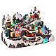 Christmas village tunnel train with LED lights 30x40x25 cm s4