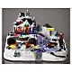 Christmas village with children in motion, LED lights, 25x35x20 cm s2
