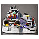Villaggio natalizio bambini in movimento luci led 25x35x20 cm  s2