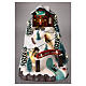LED Christmas village mountain with animated skiers 20x15x25 cm s2