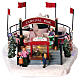 Carnival ride carousel, snowy set in motion, LED lights, 15x20x30 cm s1
