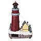Villaggio natalizio neve chiesa albero Natale movimento luci led 35x25x30 s11