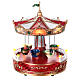 Christmas carousel, spinning cups, LED lights, 30x20x20 cm s1