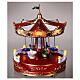Christmas carousel, spinning cups, LED lights, 30x20x20 cm s2