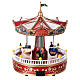 Christmas carousel, spinning cups, LED lights, 30x20x20 cm s5